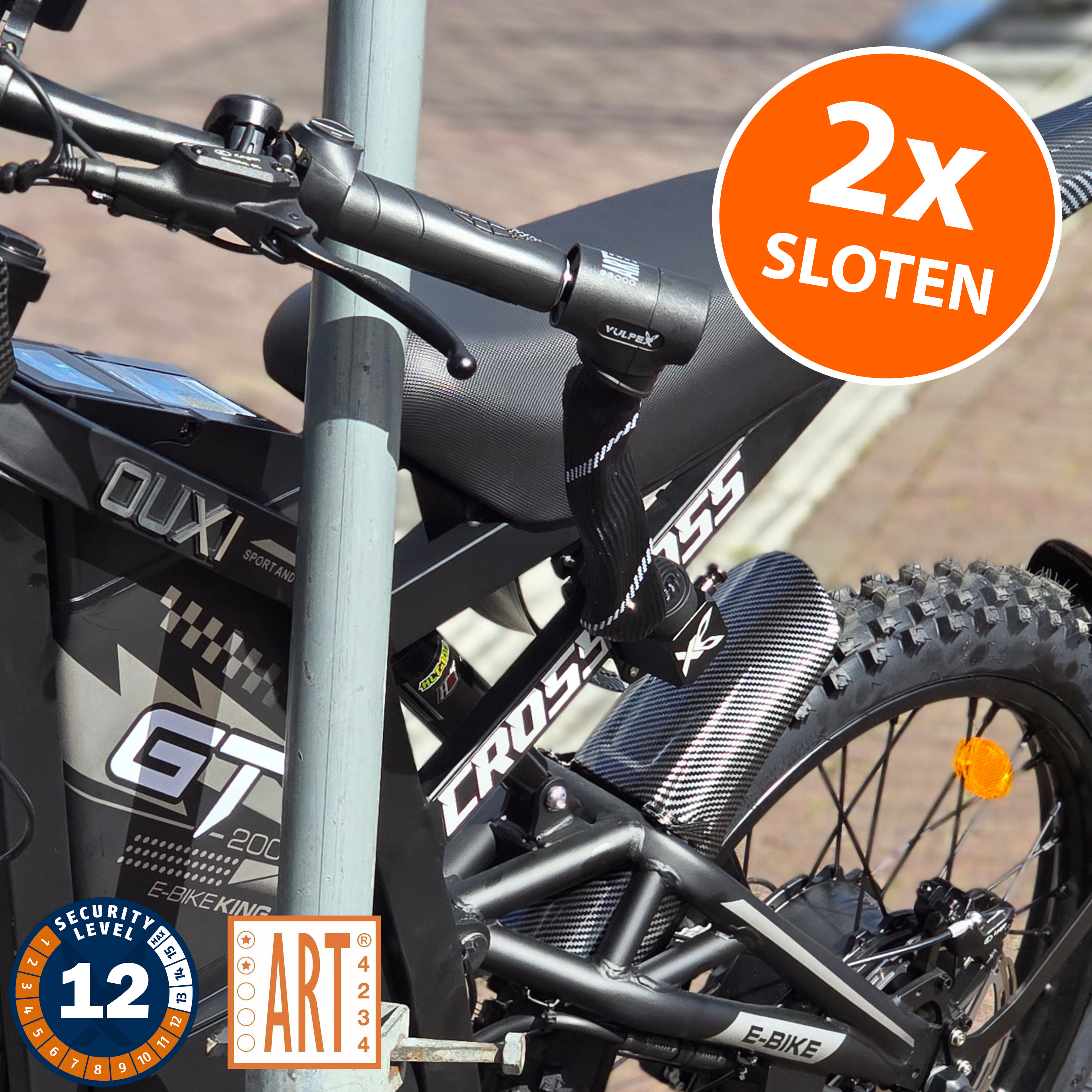 2x Vulpex ProLock ART 2 Stuurslot [LEVEL 12]